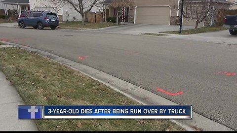 Neighbors visit tragic scene where 3-year-old died in truck collision