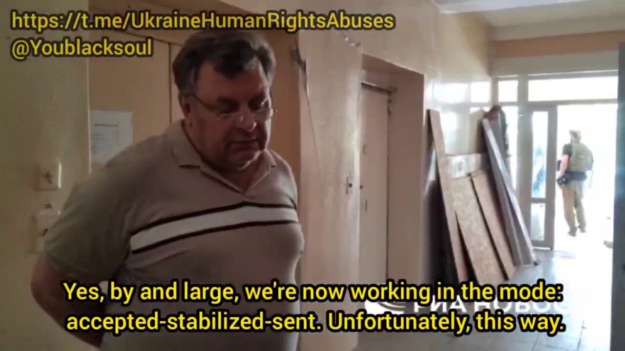 Ukrainian artillery hits the Severodonetsk hospital and surrounding area during an interview