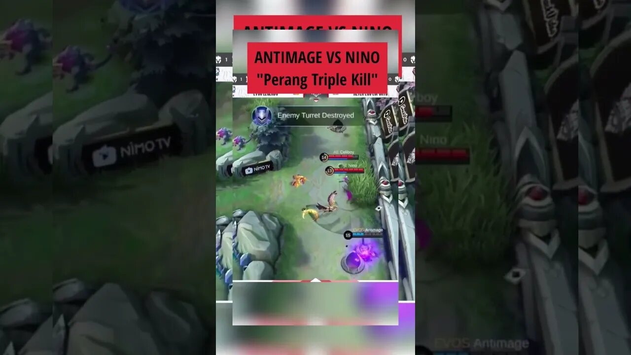 EPIC MOMENT NINO X ANTIMAGE !! TRIPLE KILL