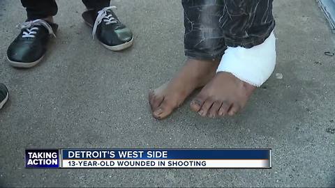 13-year-old boy shot inside Detroit home overnight