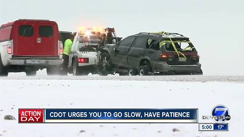 CDOT urges you to go slow, have patience