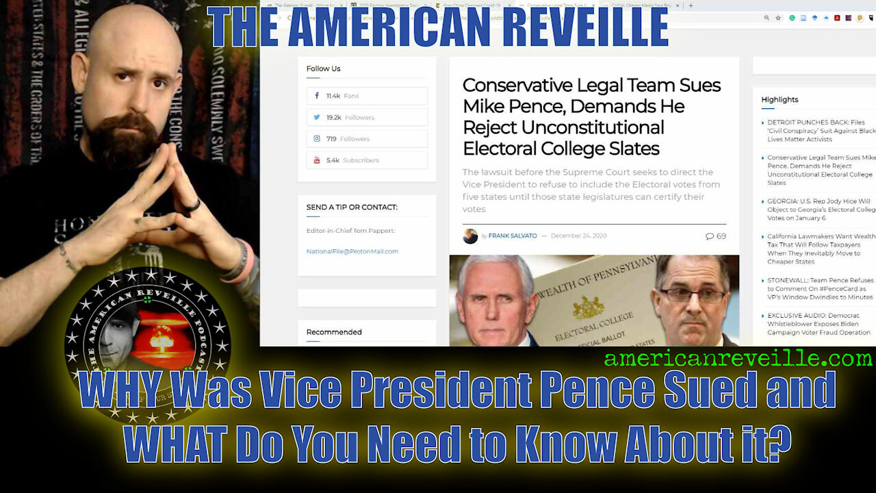 WHY Was Vice President Pence Sued and WHAT Do We Need to Know About it?