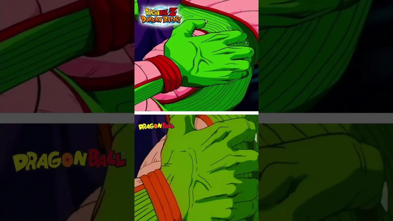 PICCOLO JR. VS GOKU AT THE END OF DRAGONBALL DOKKAN/ANIME COMPARISON #shorts #dokkanbattle