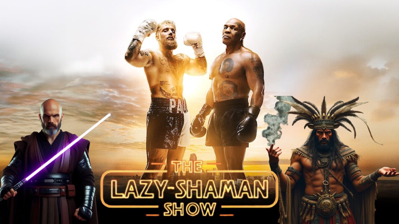 Live Tyson vs Paul Reaction - The Lazy-Shaman Show