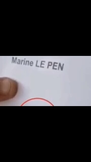 🇫🇷France Elections: The Ballots for Marine Le Pen are Deliberately Spoiled
