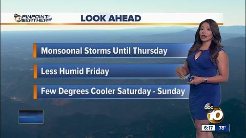 10News Pinpoint Weather with Meteorologist Angelica Campos