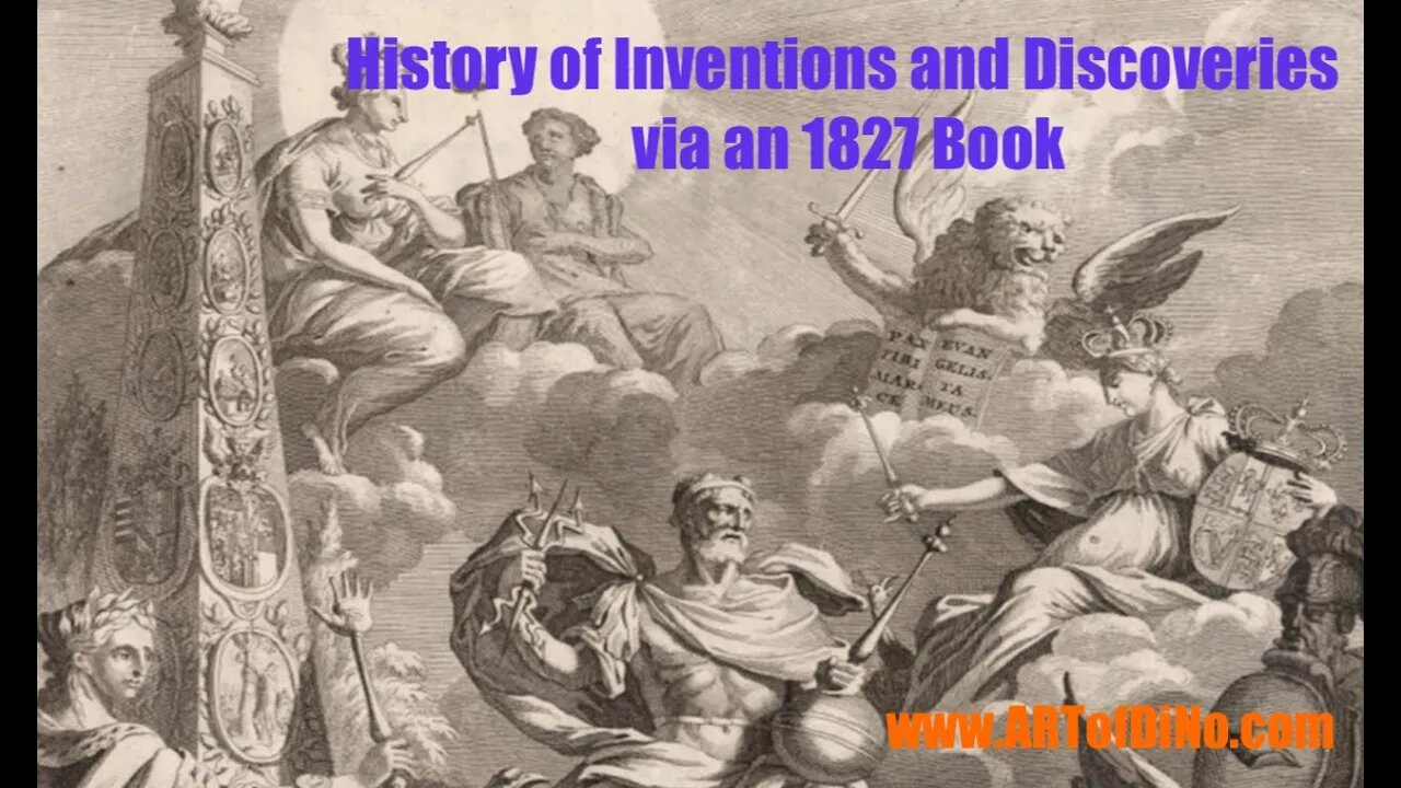 History of Inventions & Discoveries Book of 1826 -Alchemy, Aelipole, Electricity, Name, Steam & more