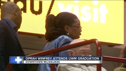 Oprah Winfrey attends UW-Milwaukee graduation ceremony