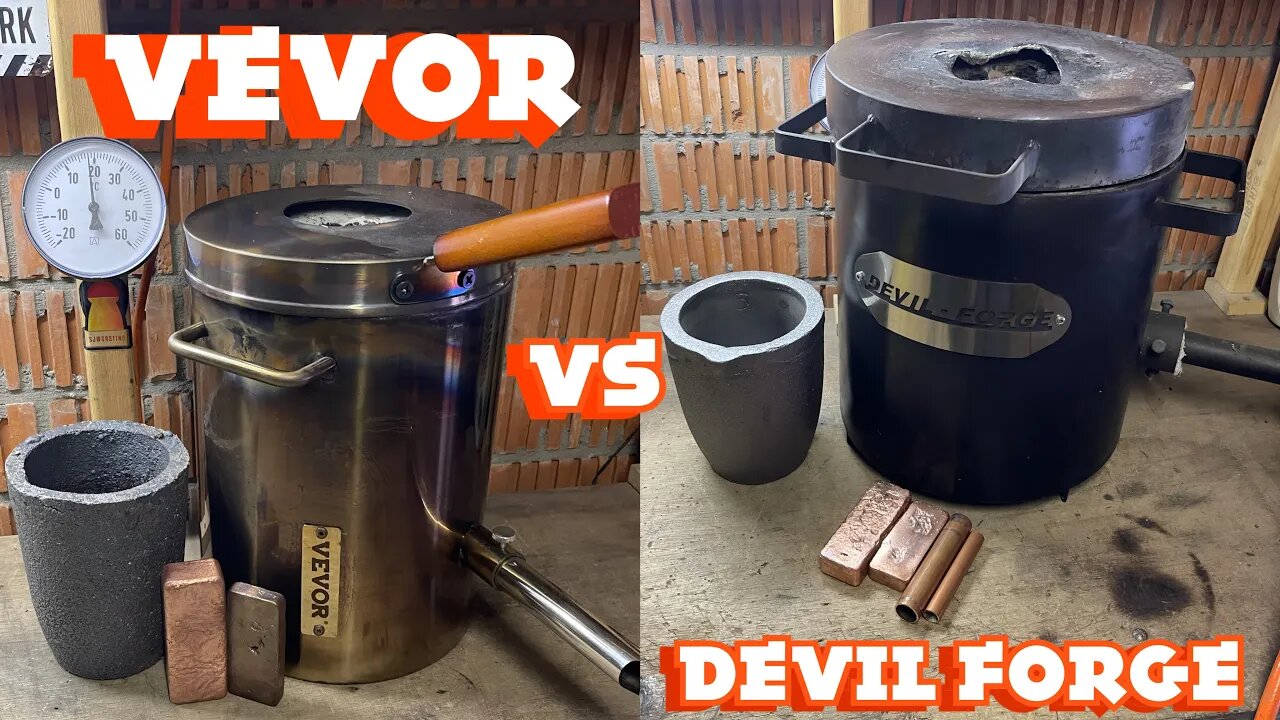 VEVOR 🆚 DEVIL FORGE : WHICH IS BETTER⁉️ #belgium #copper #melting #metalcasting #vevor #devilforge