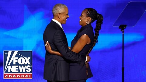 Was Barack Obama overshadowed by his wife at the DNC?