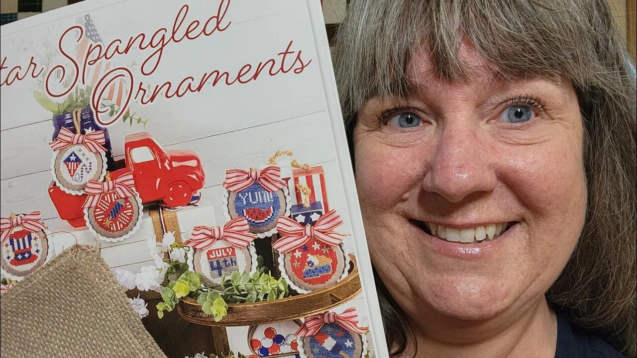 Cross stitch, Happy mail, and wet hair. Welcome Sunmer stitching. #flosstube #crossstitch #crafts