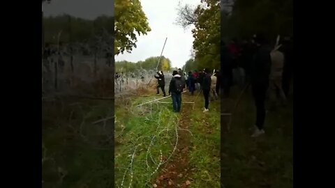 BORDER CRISIS - Migrants Pushed Back At Border Of Poland And Belarus