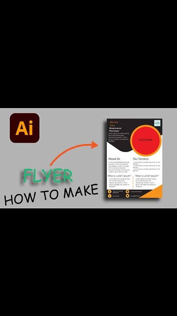 Start making a Professional Business Flyer Template Graphic Design Adobe Illustrator cc 2022 #short