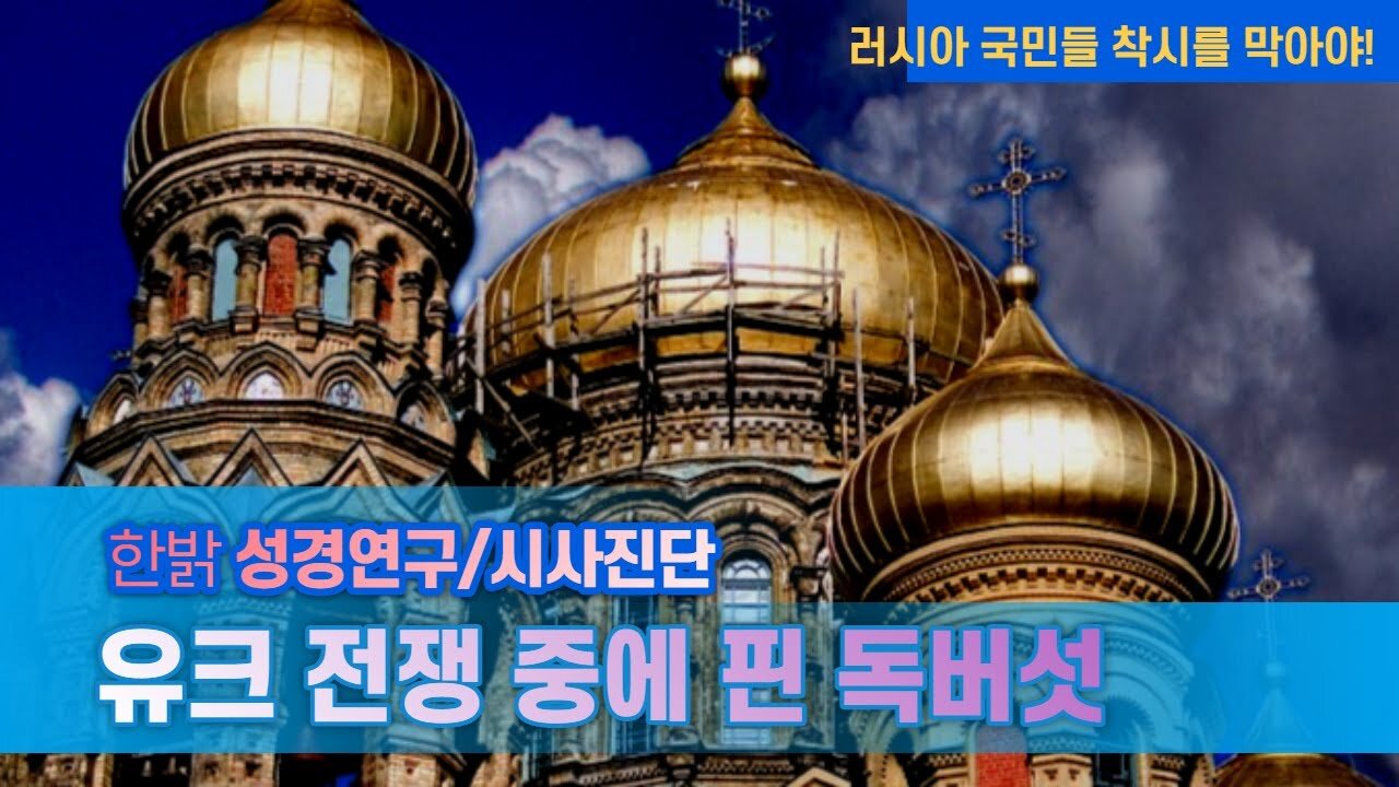 유크 전쟁 중에 핀 독버섯 [한밝 성경연구/시사진단] 220522(일) 한밝모바일교회