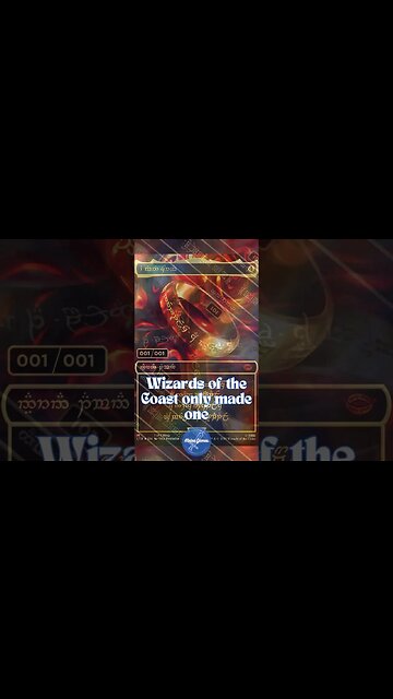 Magic the Gathering: One Ring Card has been found! Worth 2 million! #lotr #onering #mtg #wotc #tcg
