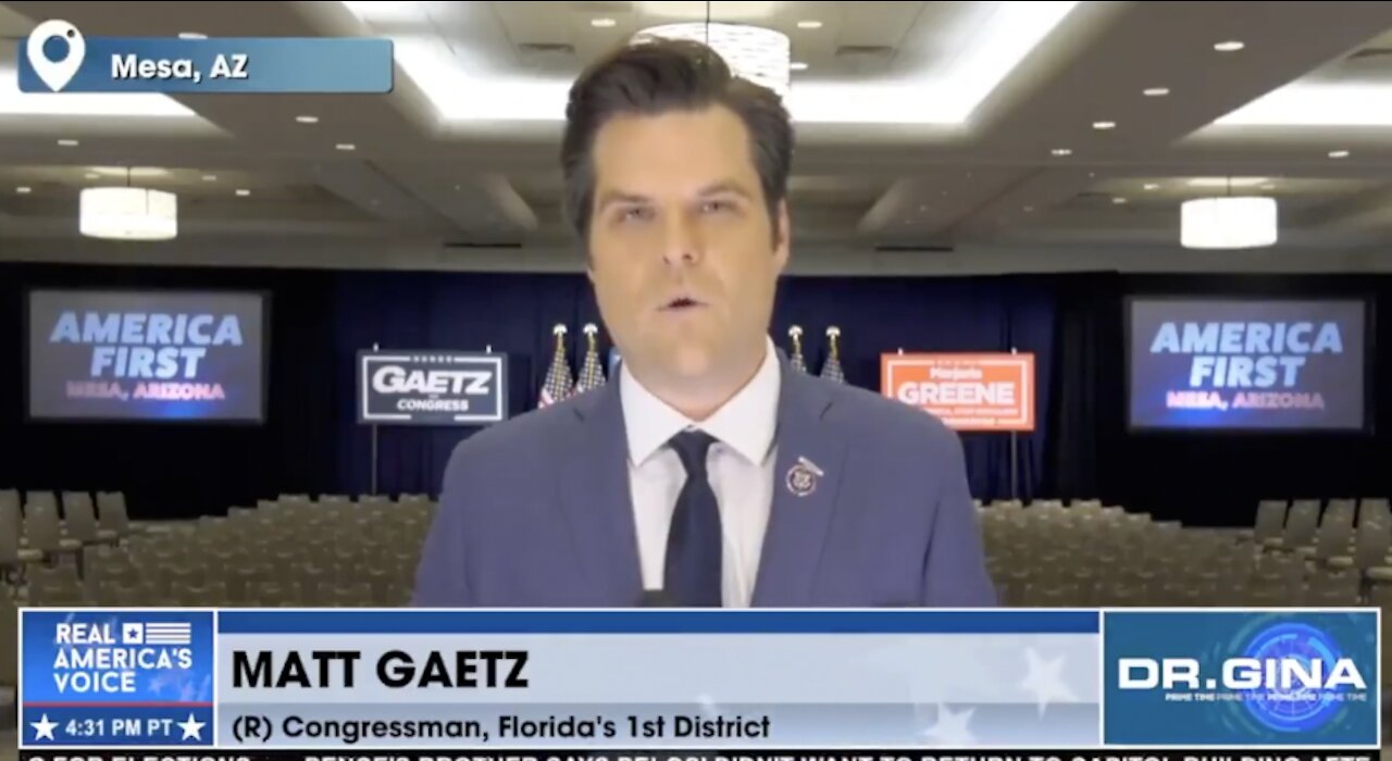 Matt Gaetz suggests AZ audit to show massive fraud.