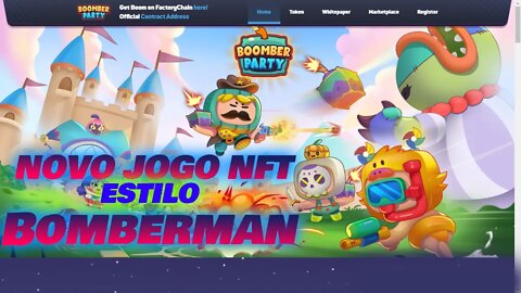 Novo jogo NFT Boomber Party estilo Bomberman lançado essa semana