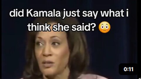 Did you hear that⁉️ Listen again to what Kamala Said! This is alarming 🚨