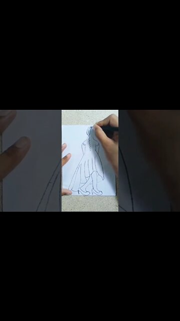 Girl drawing 🥰 #shorts #girldrawing #drawingtutorial #ytshorts #short