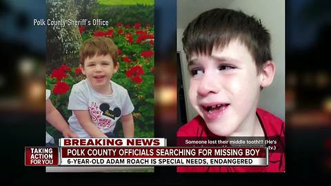 Polk deputies searching for missing, endangered 6-year-old boy with special needs