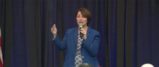 Sen. Amy Klobuchar campaigns in Las Vegas