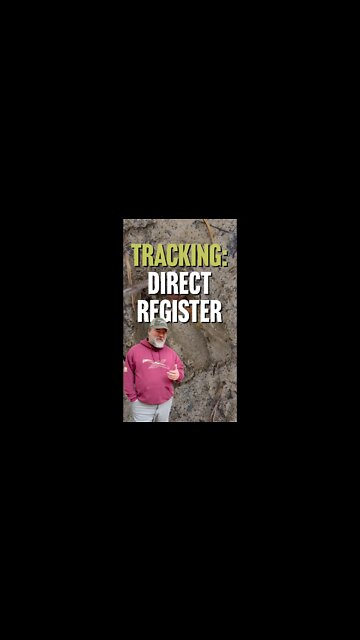 Keys for Tracking: Direct Register #shorts #animals #tracking #hunting #deer