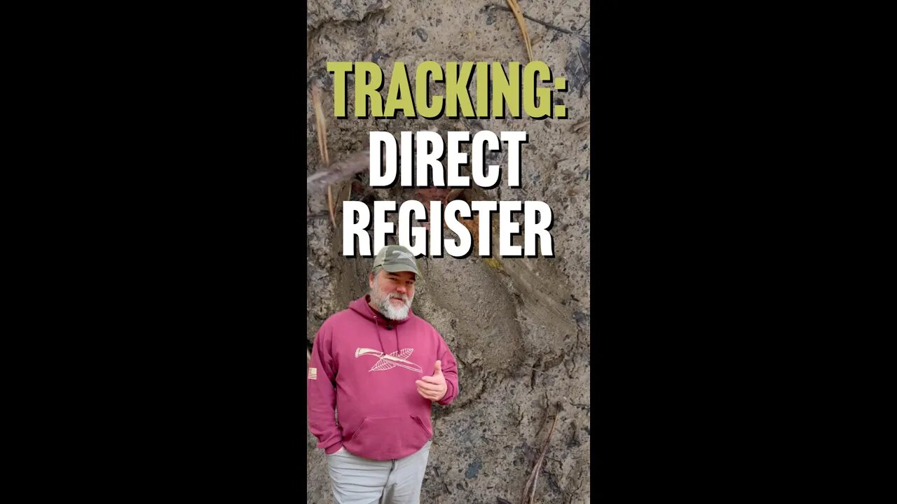 Keys for Tracking: Direct Register #shorts #animals #tracking #hunting #deer