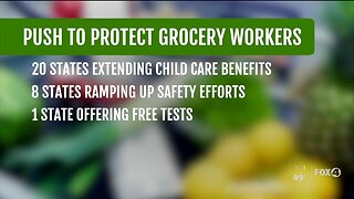 New push seeks to designate grocery store employees as extended first responders