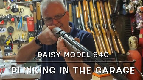 Out in the garage plinking with my new Daisy model 840