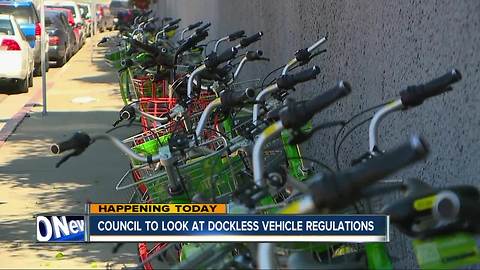 Dockless vehicle regulations to be discussed