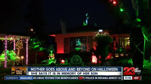 Mother goes above and beyond on Halloween