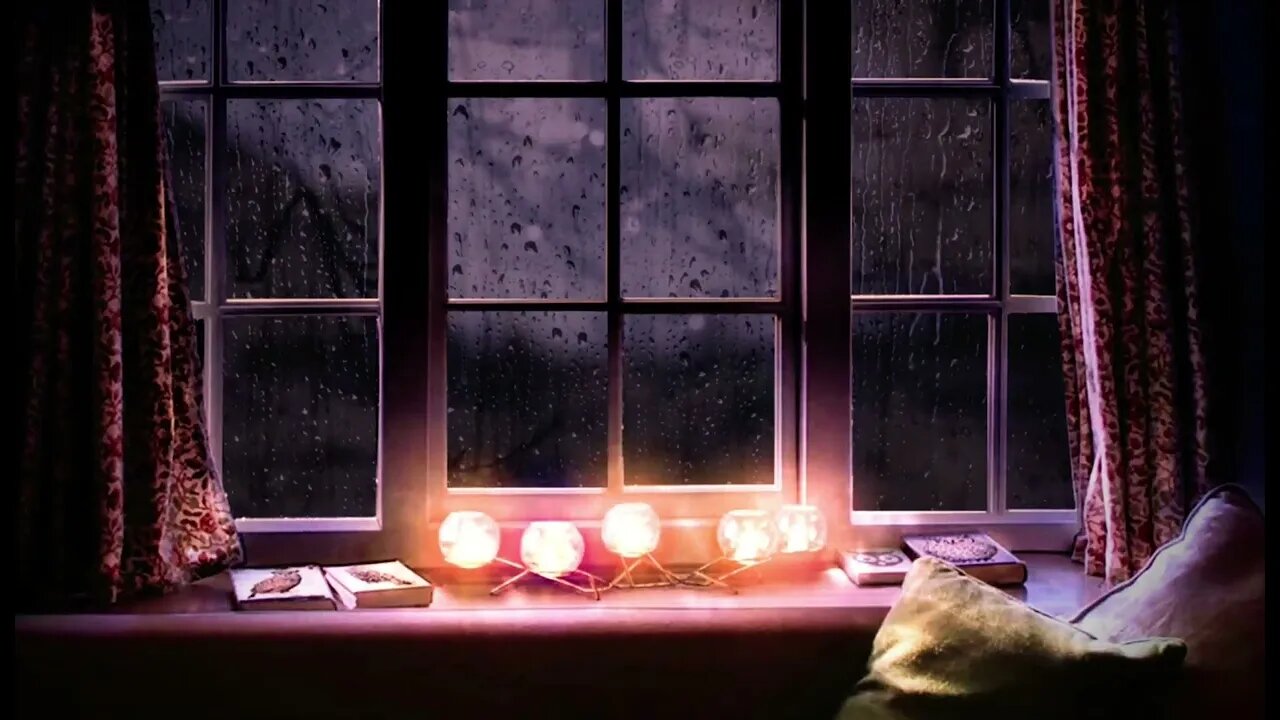 ASMR🌧 10 Hours RAINY NIGHT in Cozy Warm House🏠︱Deep SLEEP, Relieve Stress, Meditate