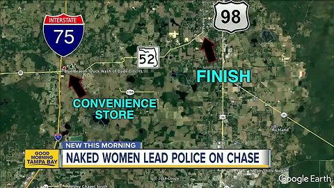 Three naked women lead troopers on wild chase through Pasco County, FHP says