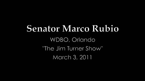 Senator Rubio Calls The CR "A Terrible Way To Run A Government"