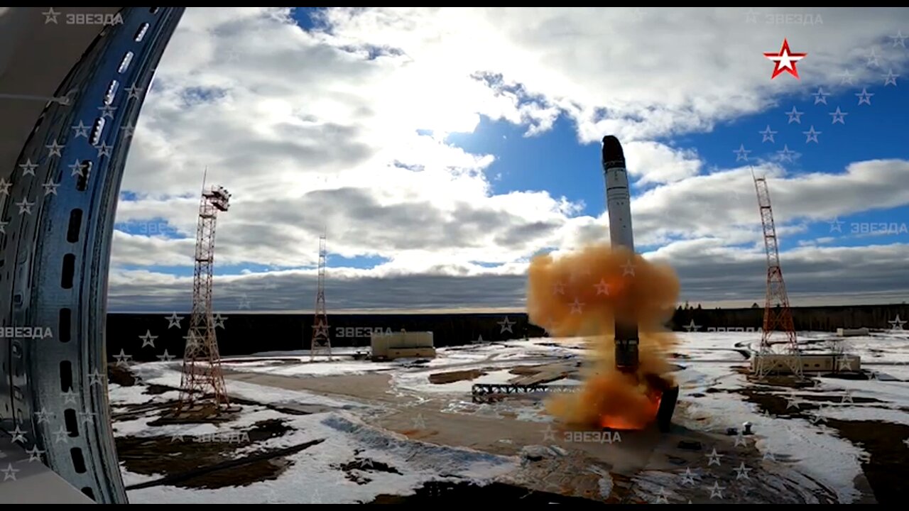 High-quality footage of the Sarmat missile launch from the Russian Defense Ministry