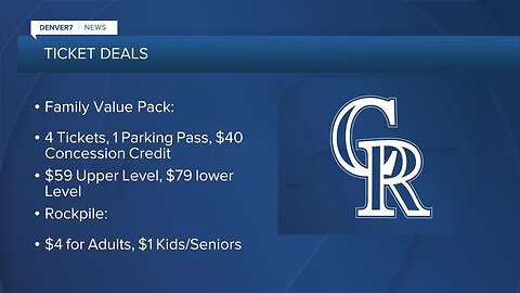 Money Saving Monday: Rockies ticket deals