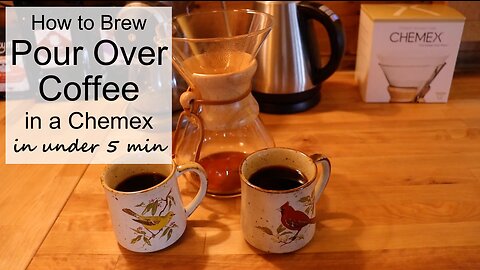 How to Make Pour Over Coffee in a Chemex in Under 5 minutes - The Recipe We've Used for 5 Years