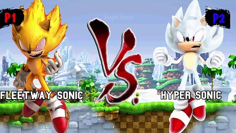 Fleetway Sonic & Sonic Black & Sonic exe VS Hyper sonic I Sonic Mugen