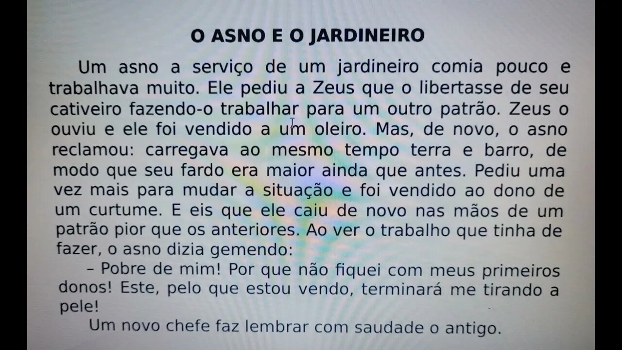 O Asno e o Jardineiro