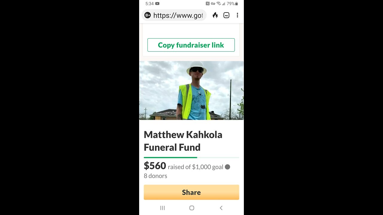 Matthew Kahkola Funeral Fund