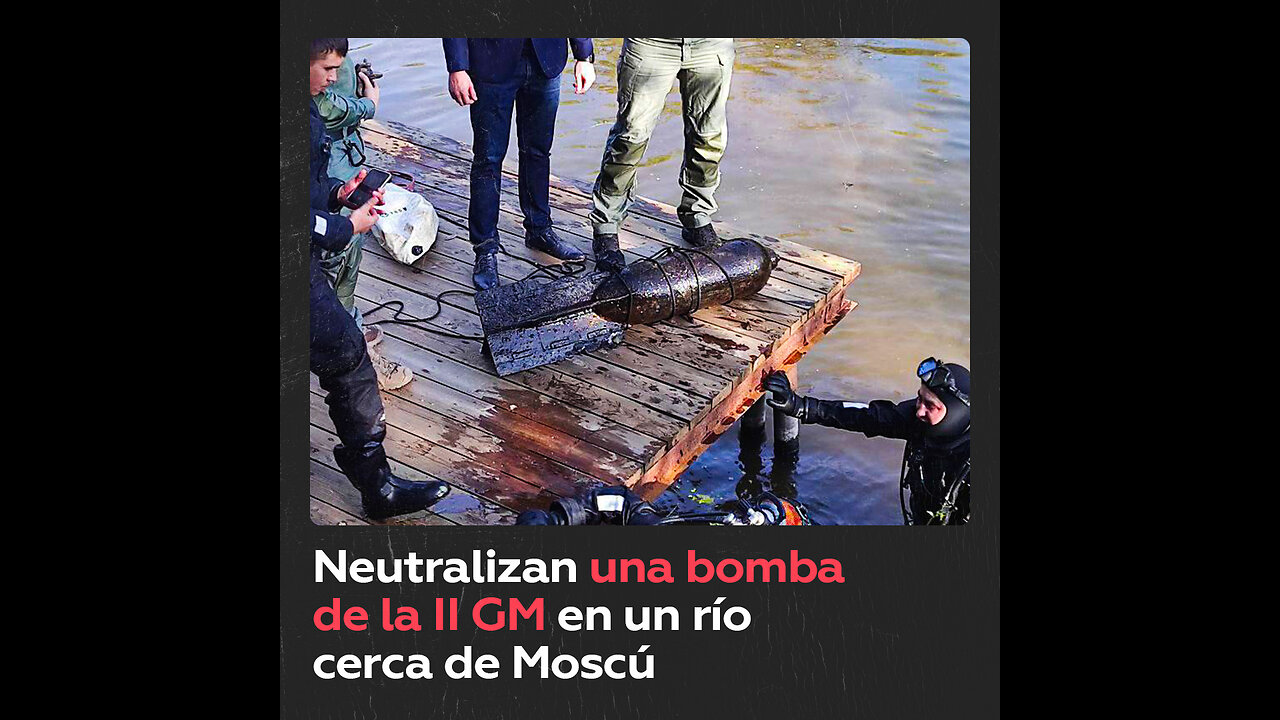 Localizan bomba de la II GM cerca de Moscú