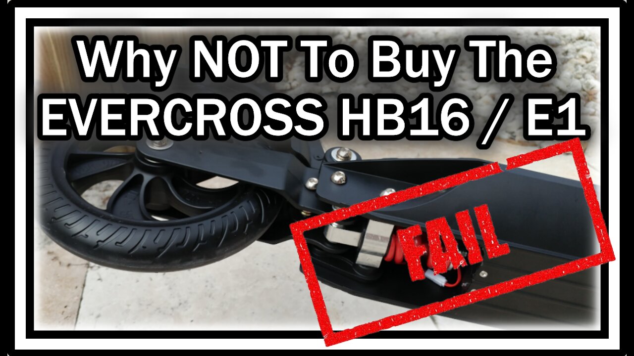 Why NOT To Buy The EVERCROSS Folding Electric Scooter HB16 (E1) - Watch BEFORE You Buy! (REVIEW)