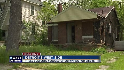 Three suspects accused of scrapping for bricks