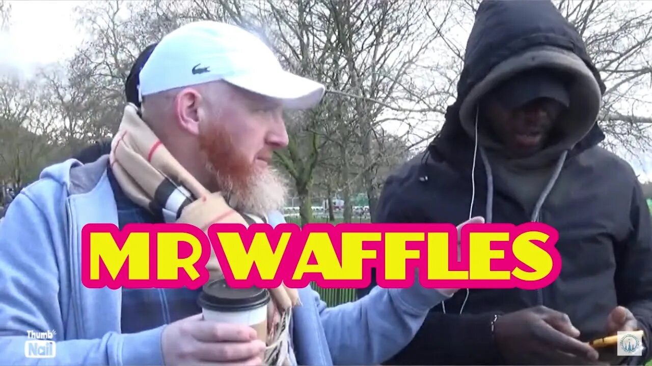 Hamza makes Preacher waffle.