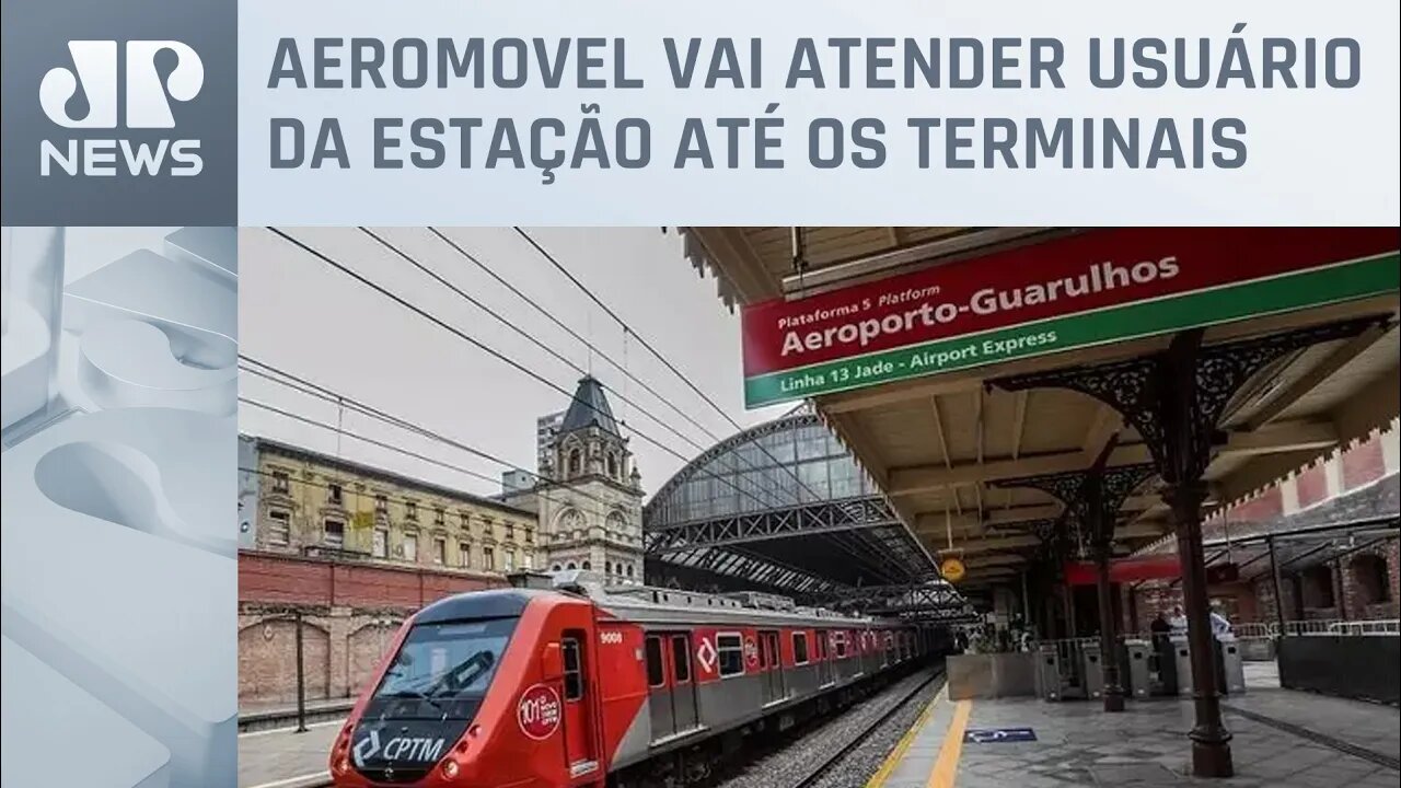 Linha de trem que liga SP a Guarulhos opera há cinco anos