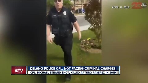 Delano Police officer not facing criminal charges following shooting