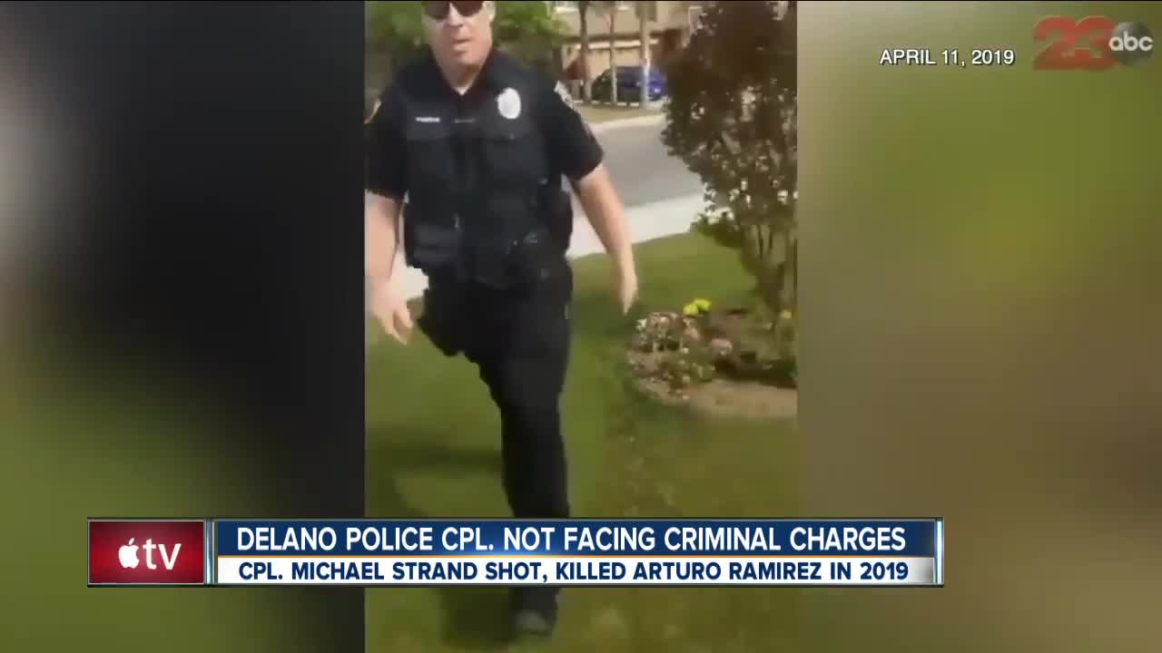 Delano Police officer not facing criminal charges following shooting