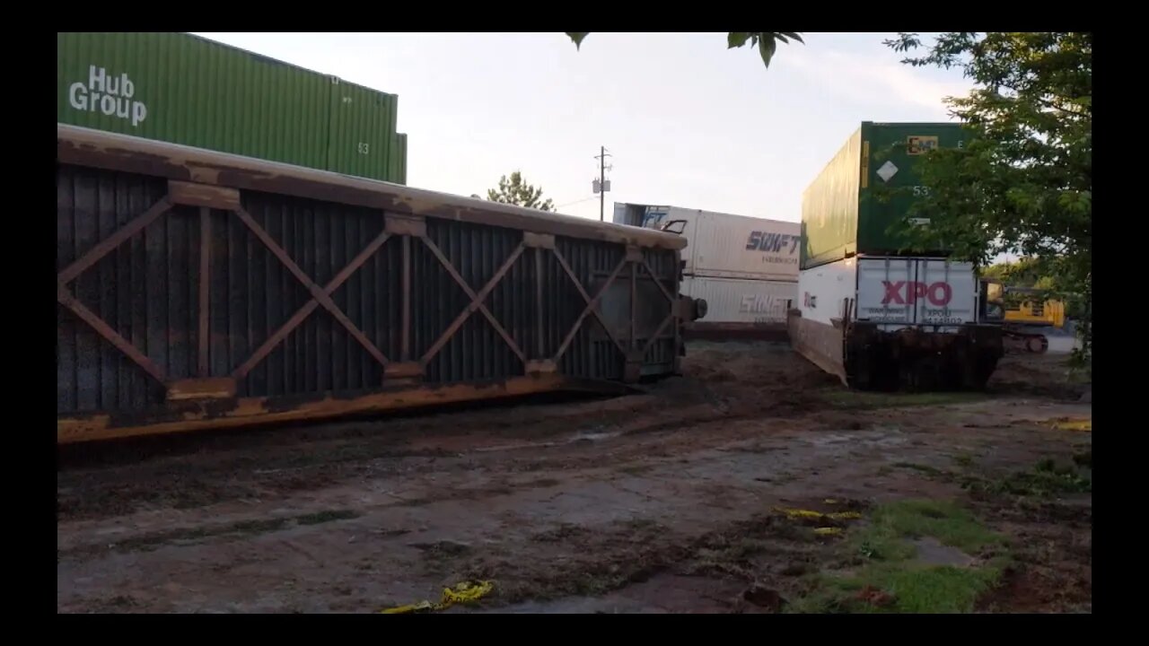 23 Car Train Derailment In Duluth, GA