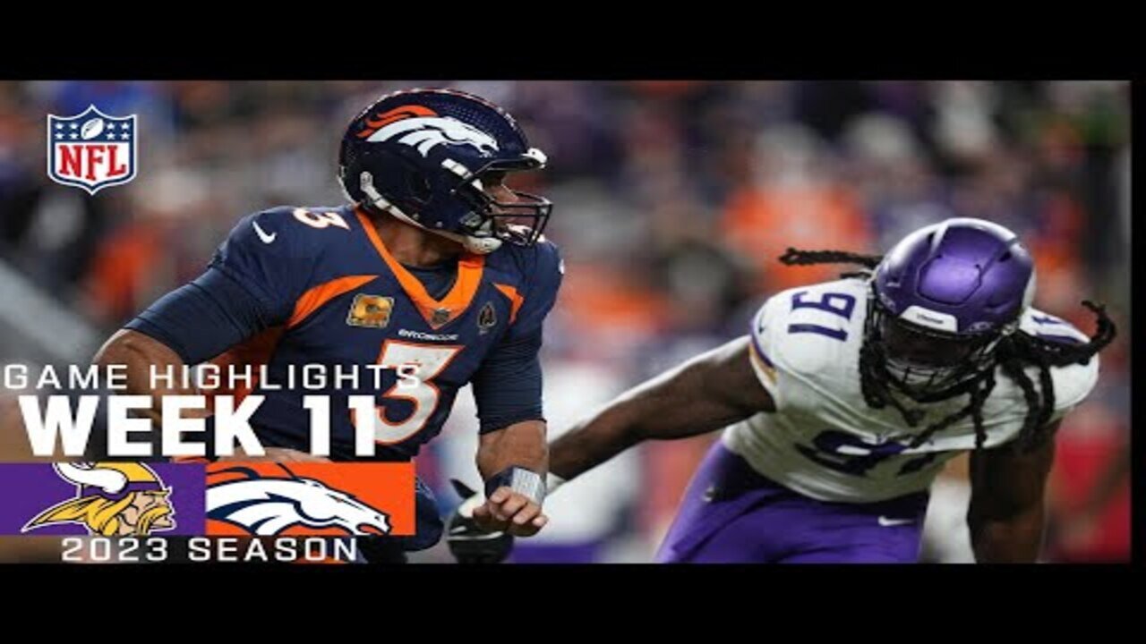 Minnesota Vikings vs. Denver Broncos | 2023 Week 11 Game Highlights