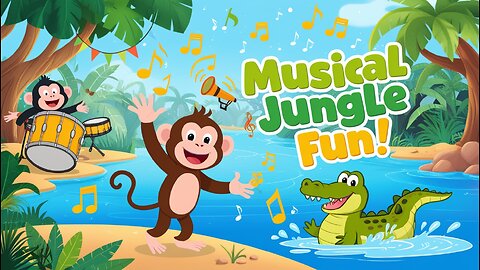 The Musical Festival of the Monkey and the Crocodile 🎶🐒 | Bandar Aur Magarmachh Ki Kahani